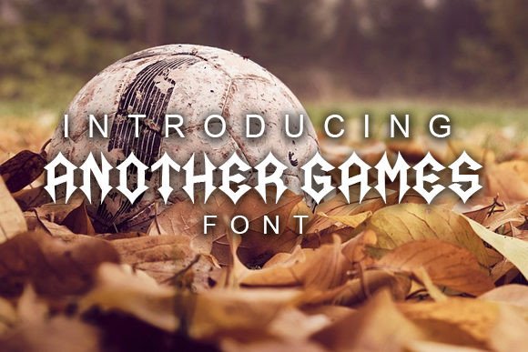 Another Games: Bold Gothic Typography for Impactful Design