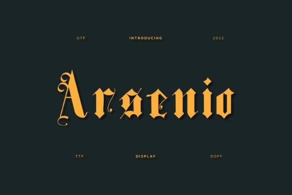 Arsenio: Elevating Design with Bold Gothic Typography