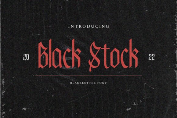 Black Stock: A Modern Twist on Classic Blackletter Typography