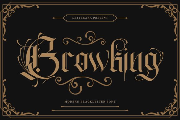 Browking: A Bold Blackletter for Distinct Brand Identity