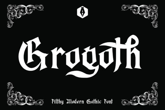 Exploring the Grogoth Font: A Modern Twist on Blackletter for Bold Design Concepts
