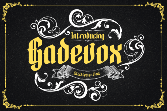 Gadevox: A Bold and Elegantly Vintage Font for Modern Design