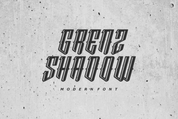 Grenzshadow: A Vintage Shadowy Blackletter for Modern Design