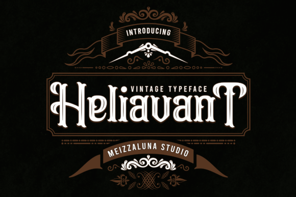 Heliavant: A Moody Blackletter Font for Creative Projects