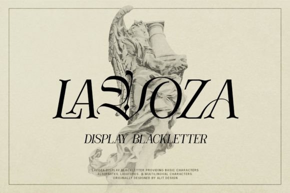 Lavoza: A Bold and Stylish Blackletter Font for Modern Branding