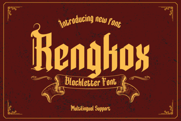 Rengkox: A Bold New Font for Vintage Style