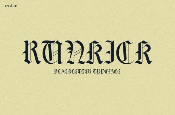 Runkick: A Bold Choice for High-Impact Typography