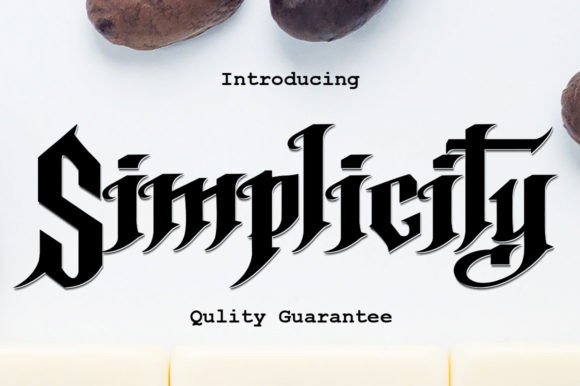 Simplicity: The Timeless Blackletter Font for Bold and Authentic Design