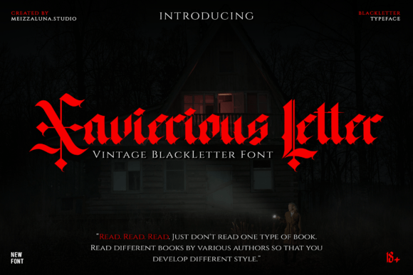 Xavierious Letter: Integrating Gothic Typography into Professional Design Workflows
